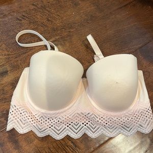 Aerie Real Sunnie Strapless Bra Ballet Pink 32C